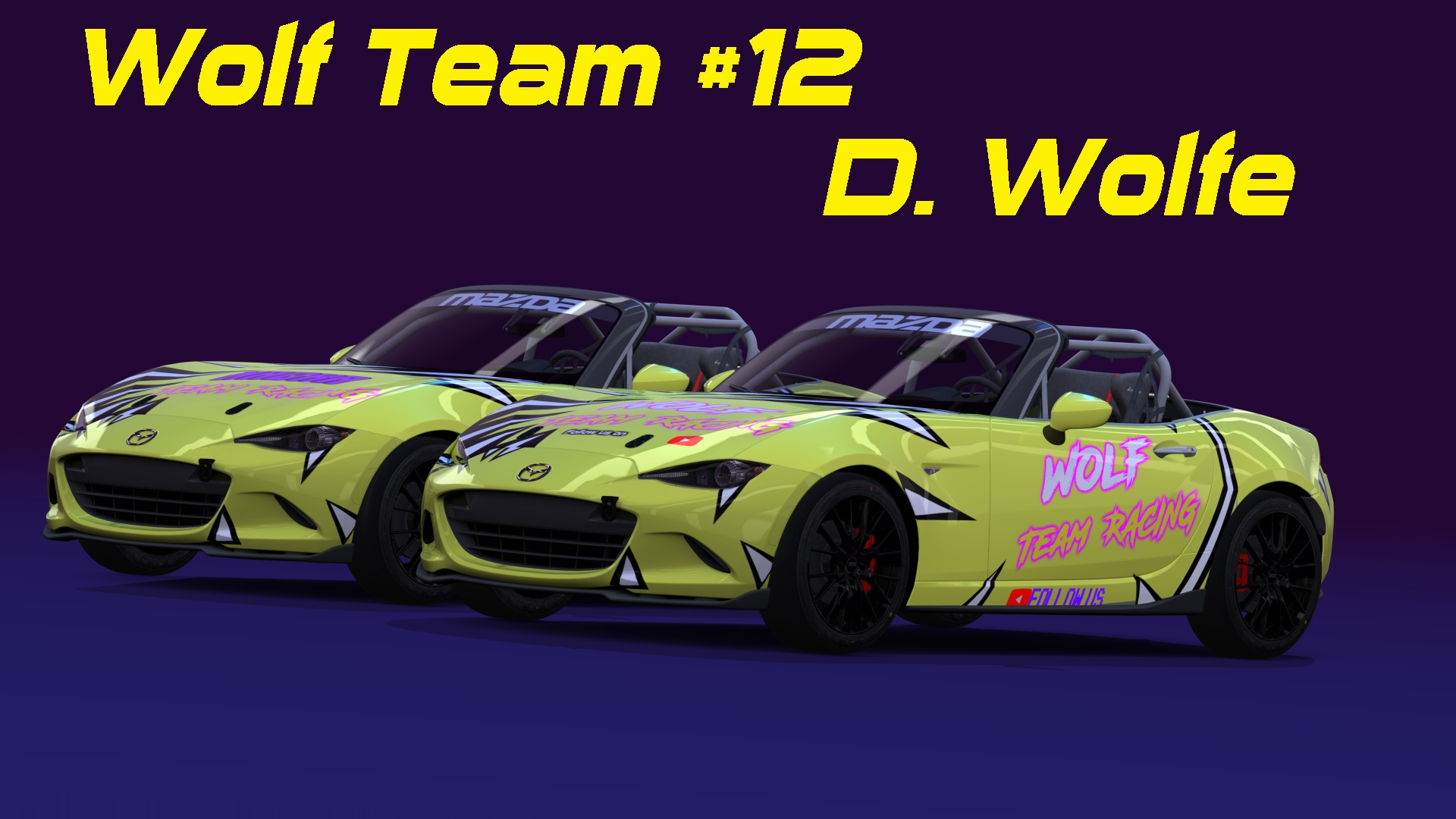 Mazda MX5 Cup AFX Ver., skin Wolf Team Racing - Daniel Wolfe