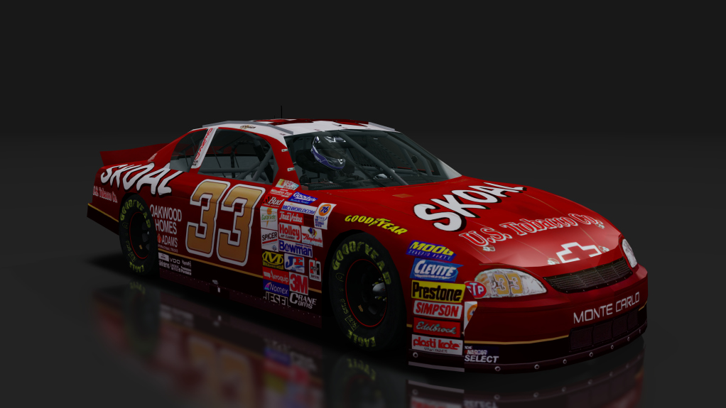 2000 NASCAR Monte Carlo v1.5, skin 33_Skoal_Red