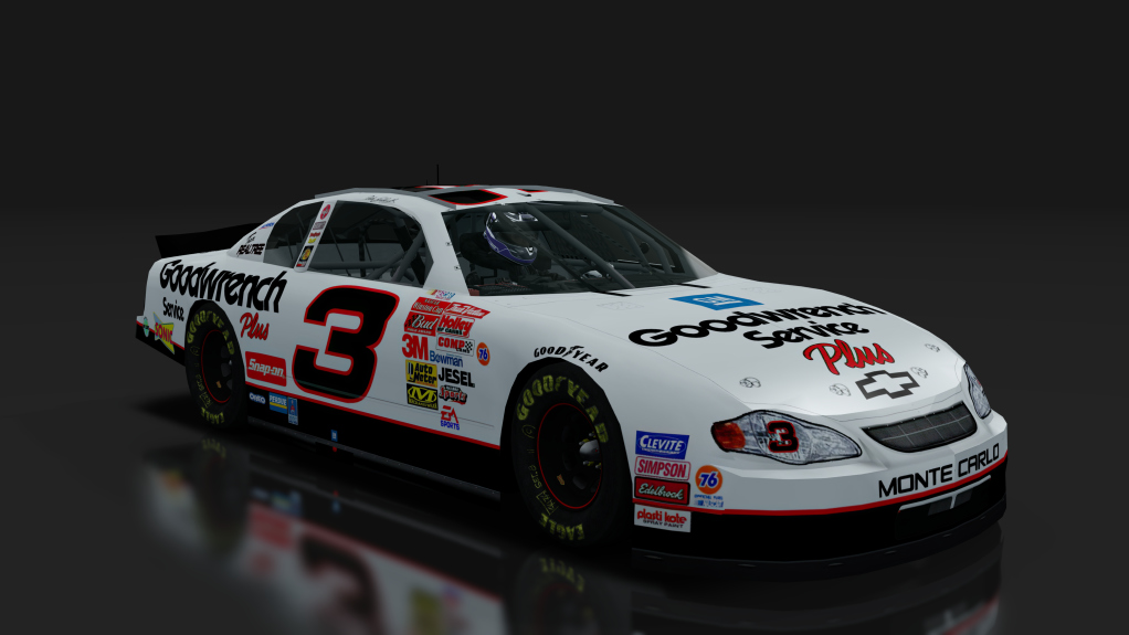 2000 NASCAR Monte Carlo v1.5, skin 3_Goodwrench_White
