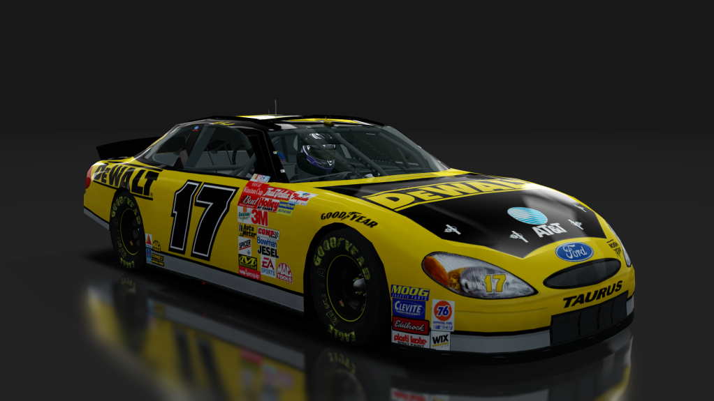 2000 NASCAR Ford Taurus v1.5, skin 17_dewalt_yellow