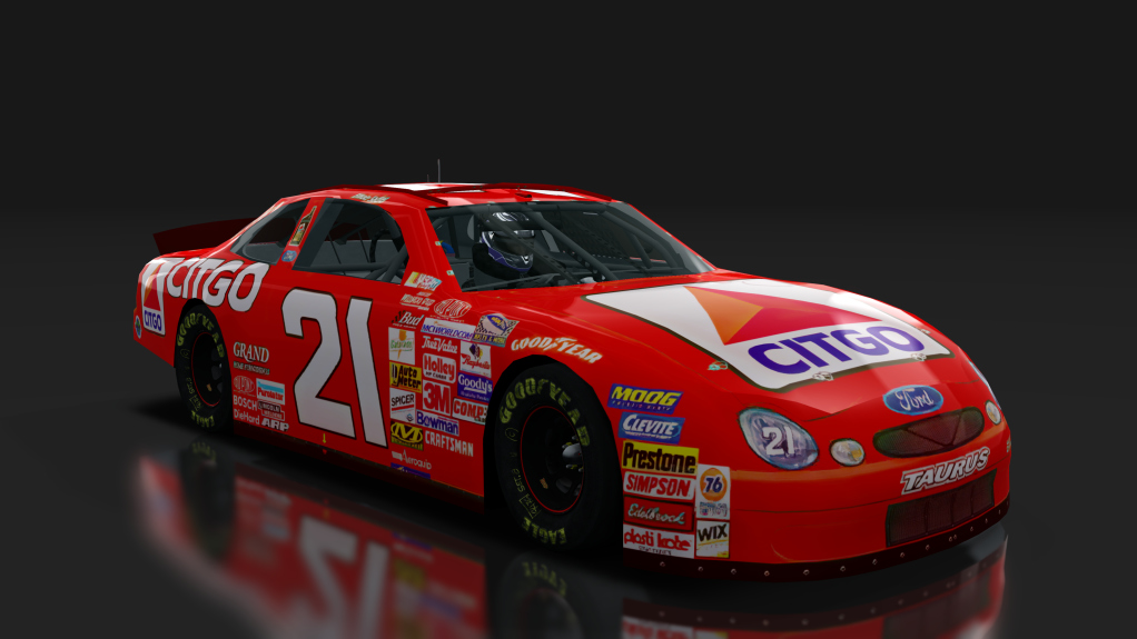 2000 NASCAR Ford Taurus v1.5, skin 21_citgo_red