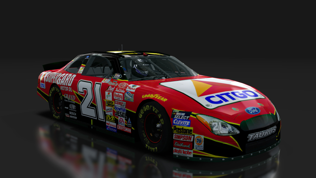 2000 NASCAR Ford Taurus v1.5, skin 21_supergard_red
