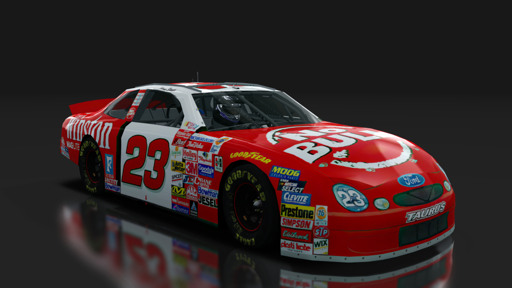 2000 NASCAR Ford Taurus v1.5, skin 21_winston_red