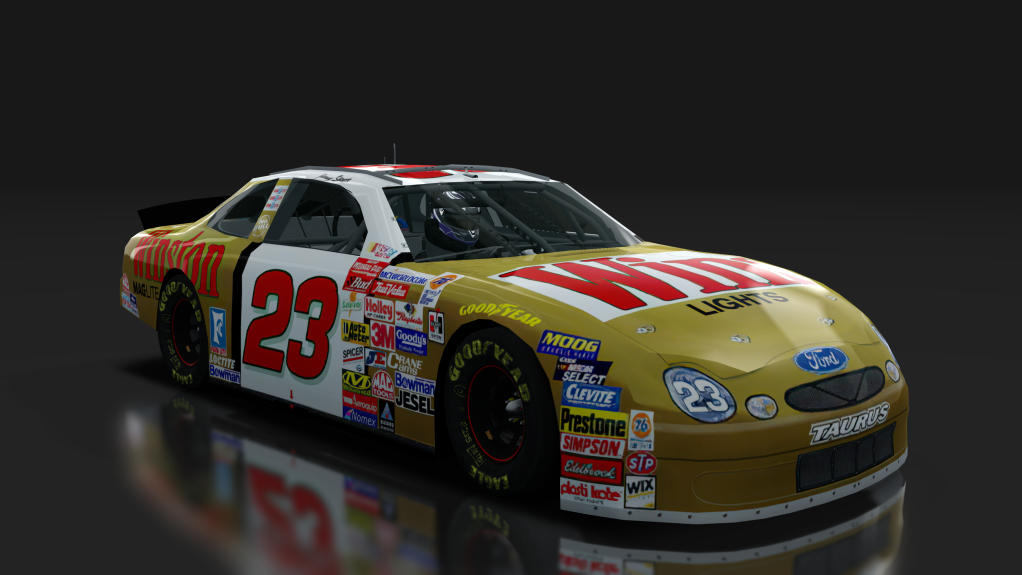 2000 NASCAR Ford Taurus v1.5, skin 23_winston_gold