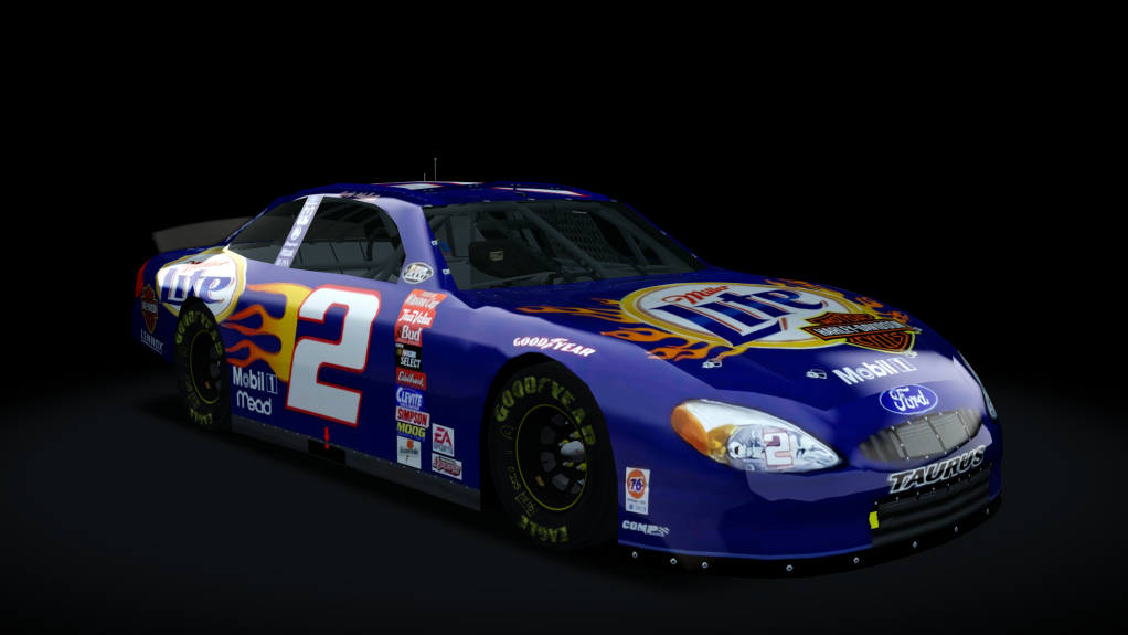 2000 NASCAR Ford Taurus v1.5, skin 2_2000_miller_lite_harley