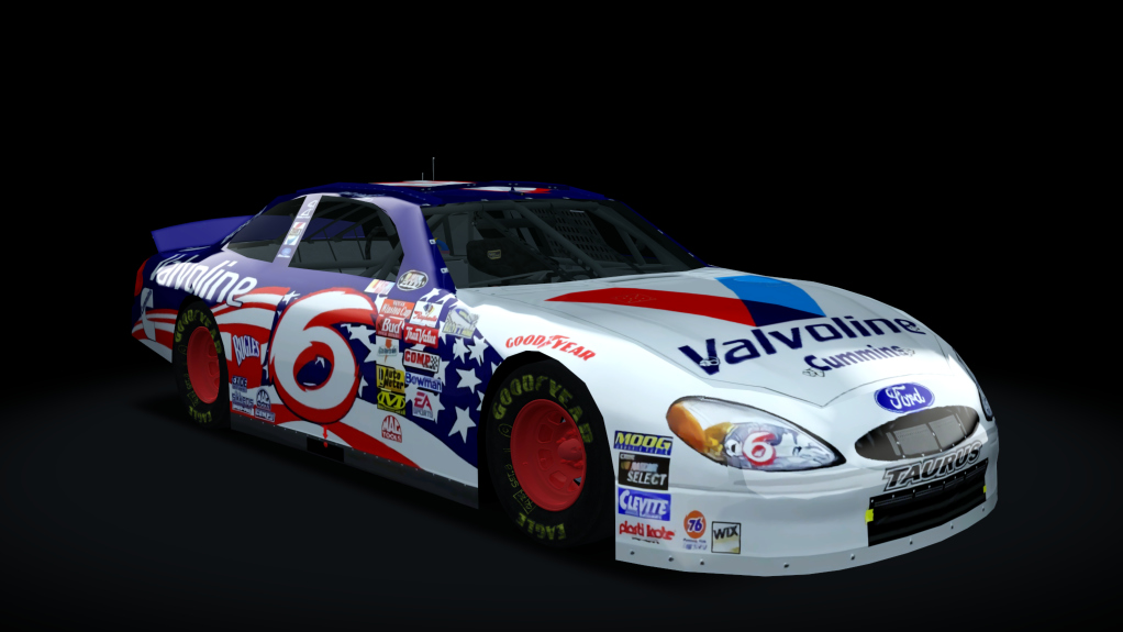 2000 NASCAR Ford Taurus v1.5, skin 6_2000_valvoline_patriotic