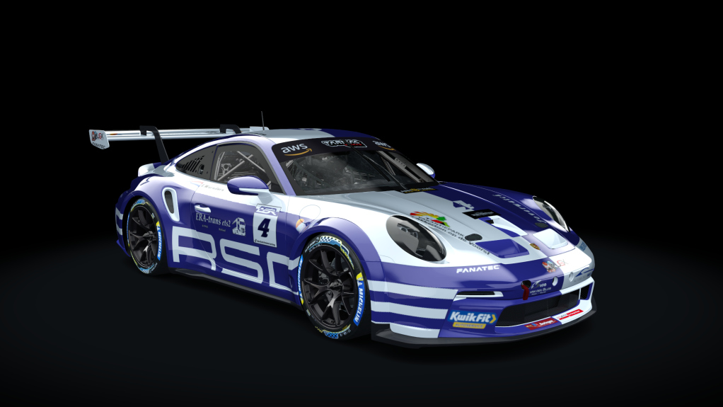 Porsche 911 GT3 Cup 992, skin 4 DSR edward porsche