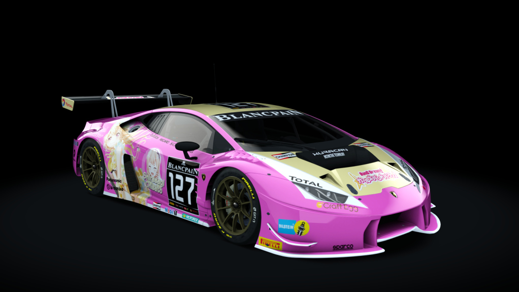 Lamborghini Huracan GT3, skin Itasha_Chisato