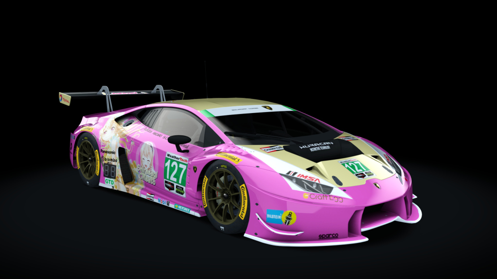 Lamborghini Huracan GT3, skin Itasha_Chisato_IMSA