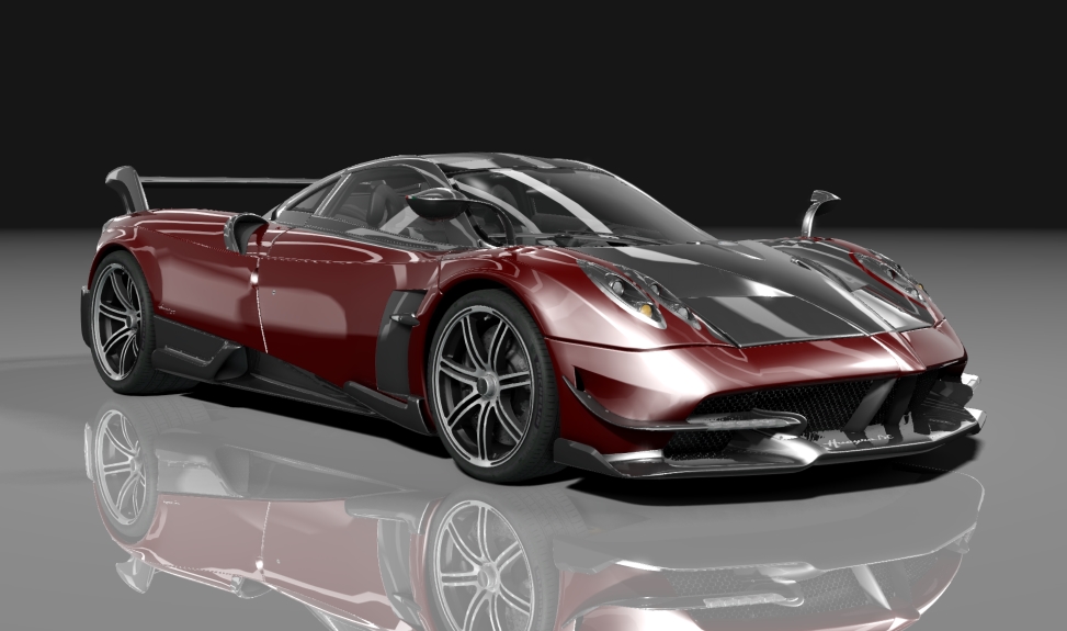 Pagani Huayra BC Horacio, skin red_carbon