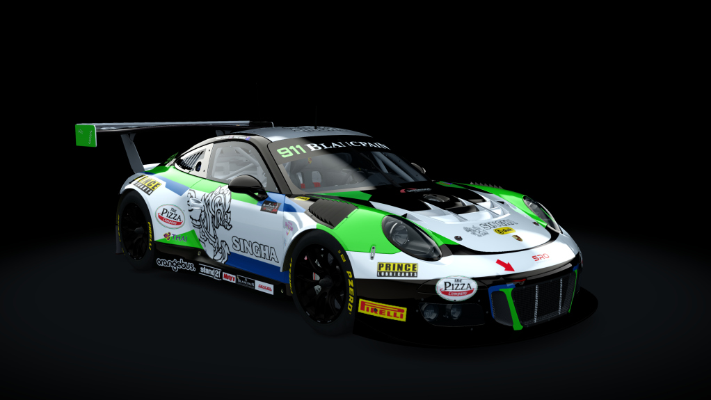 Porsche 911 GT3 R 2016, skin 2018_BAS_Bamboo_911