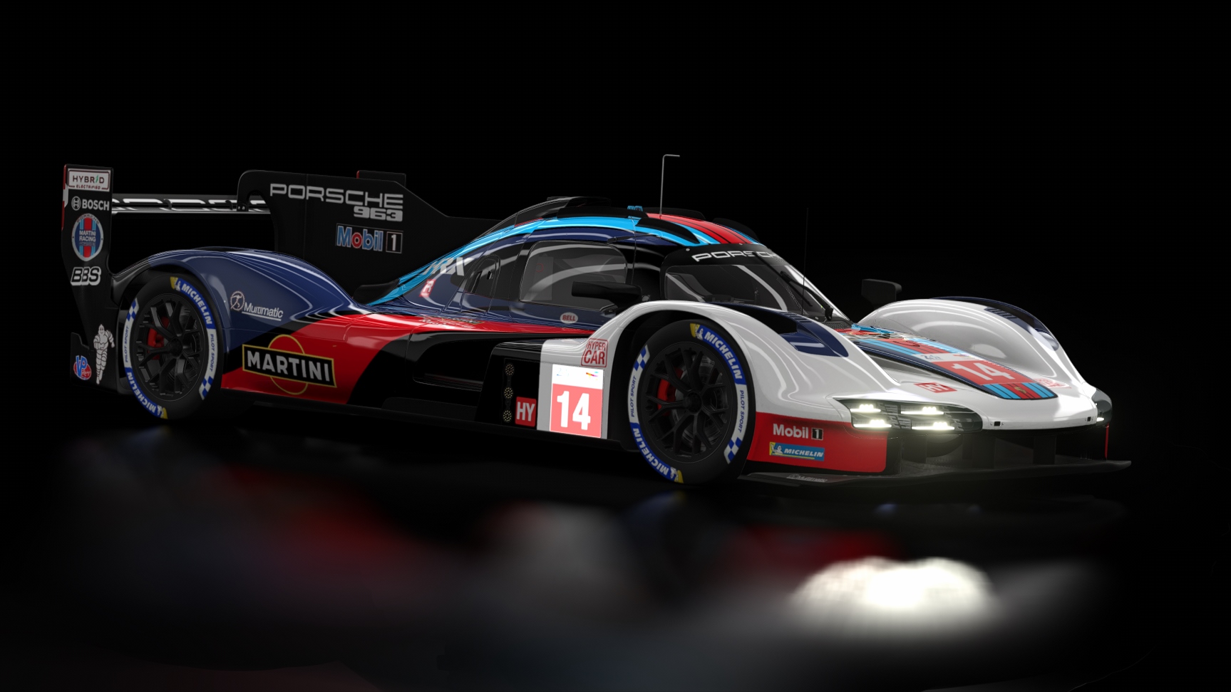 LMH - Porsche 963 2023, skin 14 Martini LM24