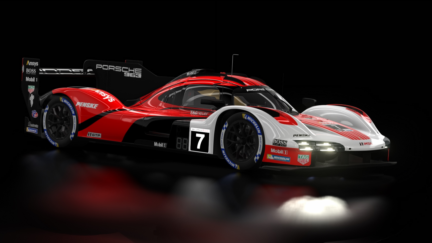 LMH - Porsche 963 2023, skin 2023 #7 Penske Motorsports IMSA