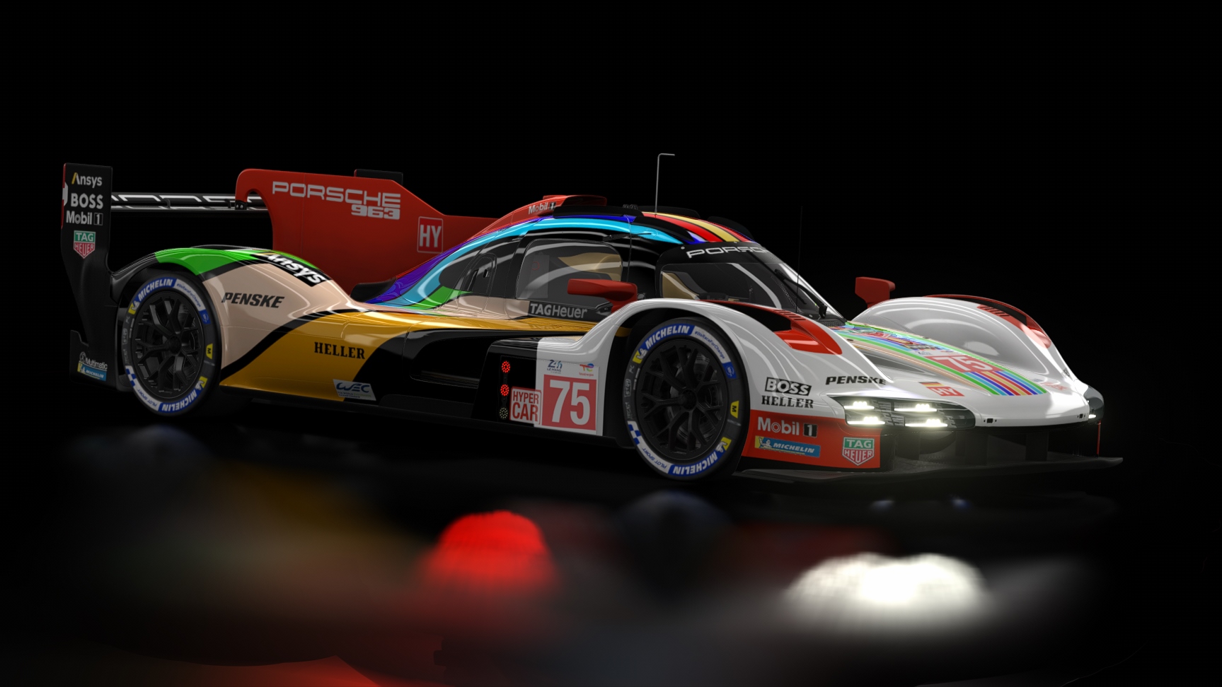 LMH - Porsche 963 2023, skin 2023 Le Mans Porsche #75