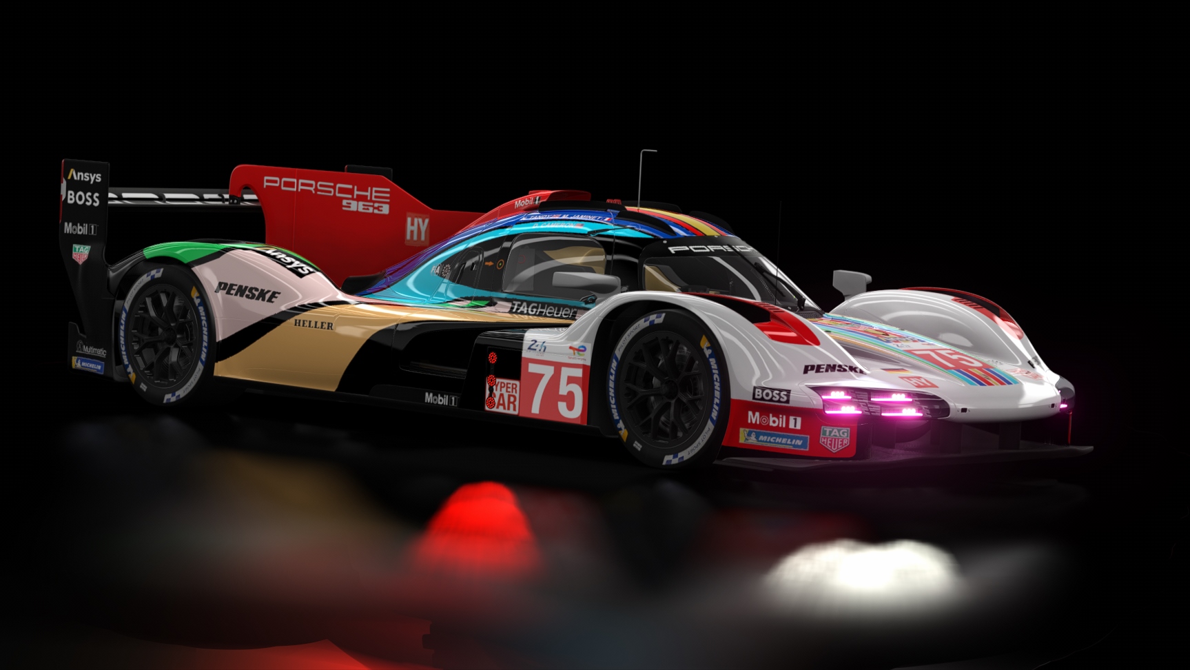 LMH - Porsche 963 2023, skin 2023 Le Mans Porsche Penske Motorsport 75