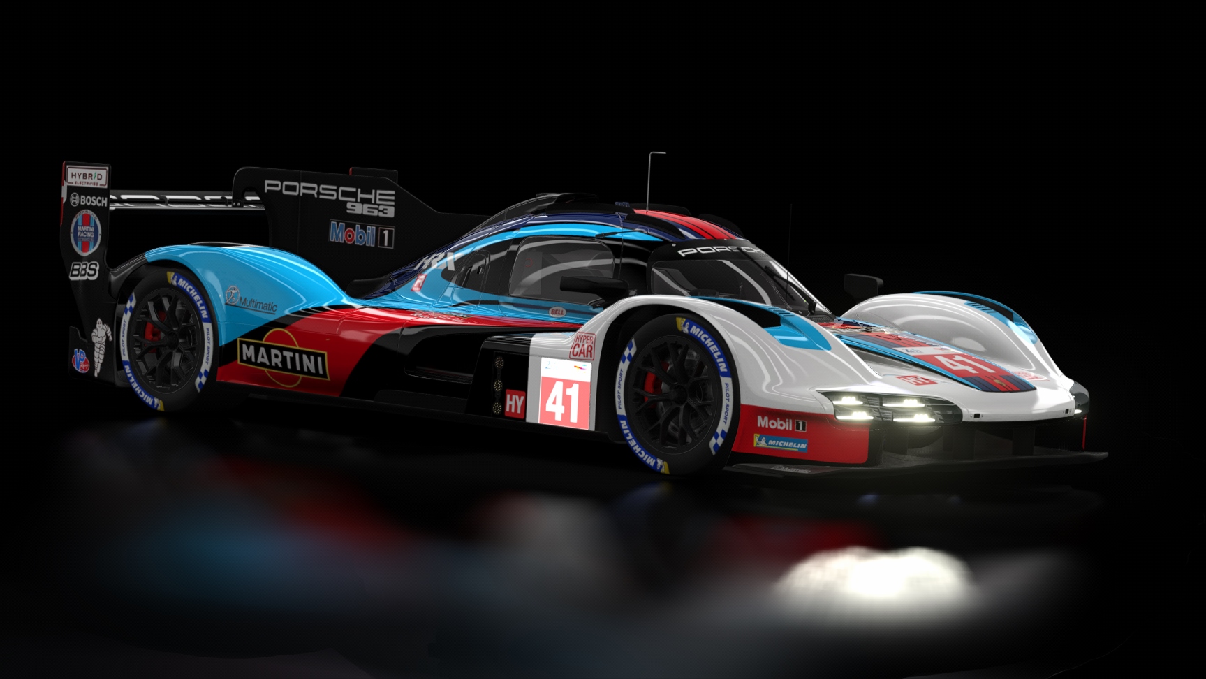 LMH - Porsche 963 2023, skin 41 Martini LM24