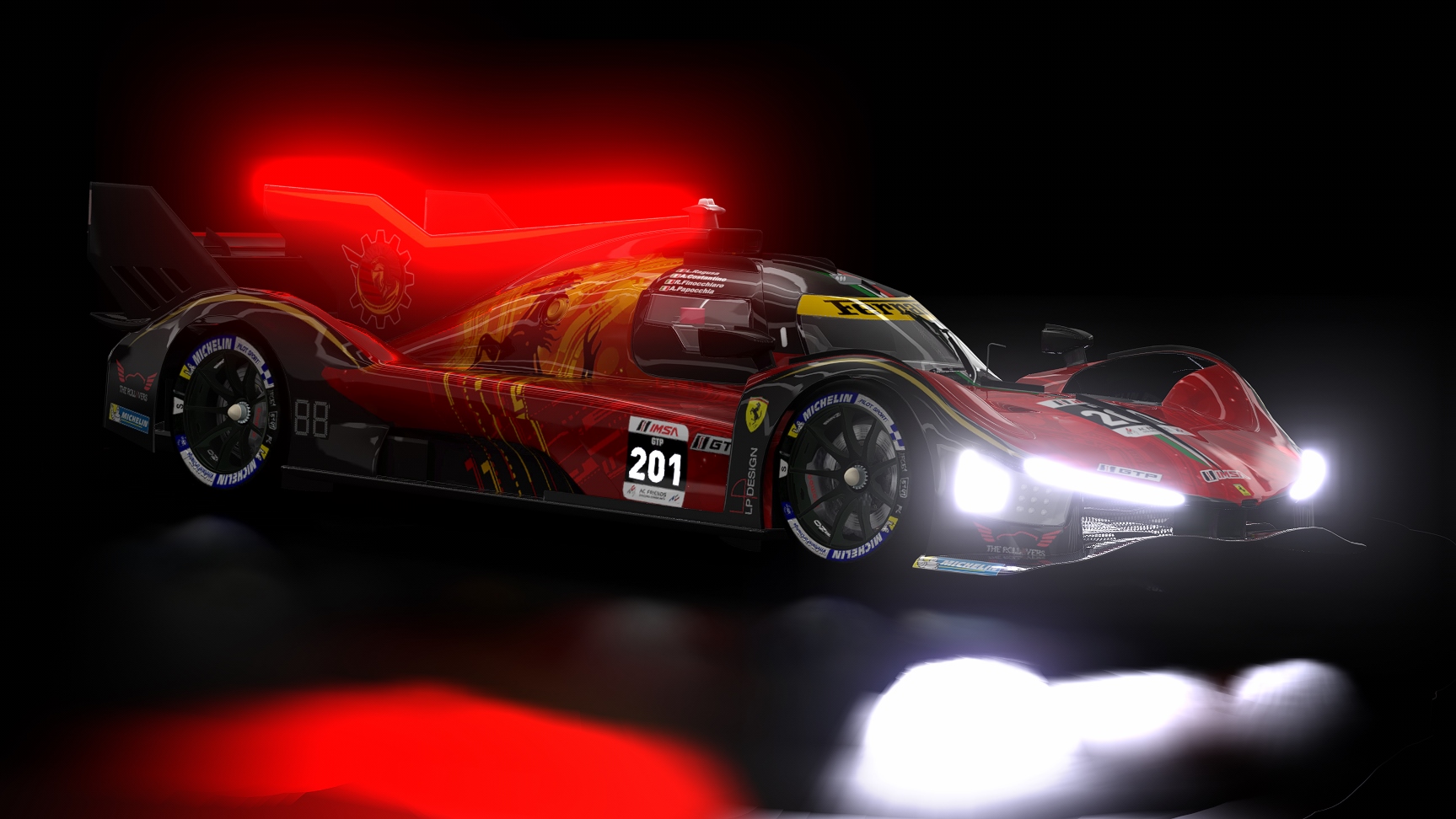 LMH - Ferrari 499P 2023, skin ACFIMSA_DAYTONA_GTP_201