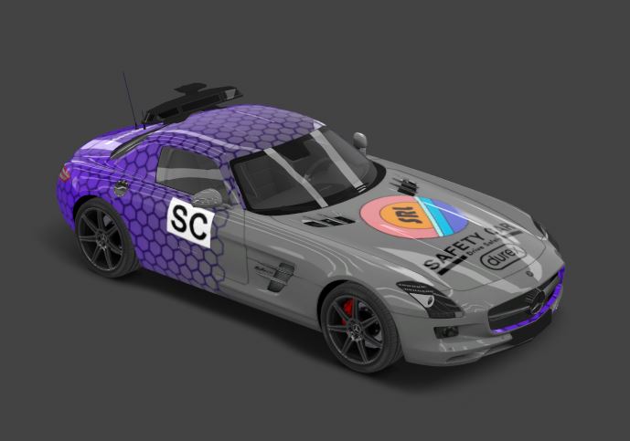 Mercedes SLS Safety Car, skin SRL SC