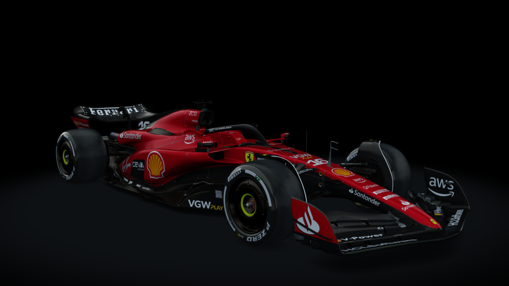 VRC Formula Alpha 2023, skin SF23_16_Leclerc