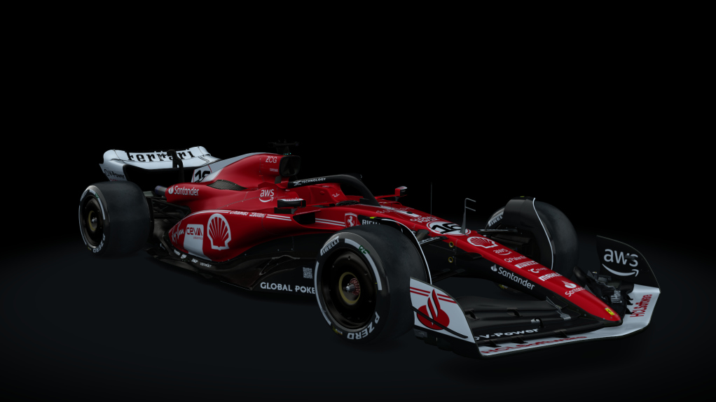 VRC Formula Alpha 2023, skin SF23_Vegas_16_Leclerc