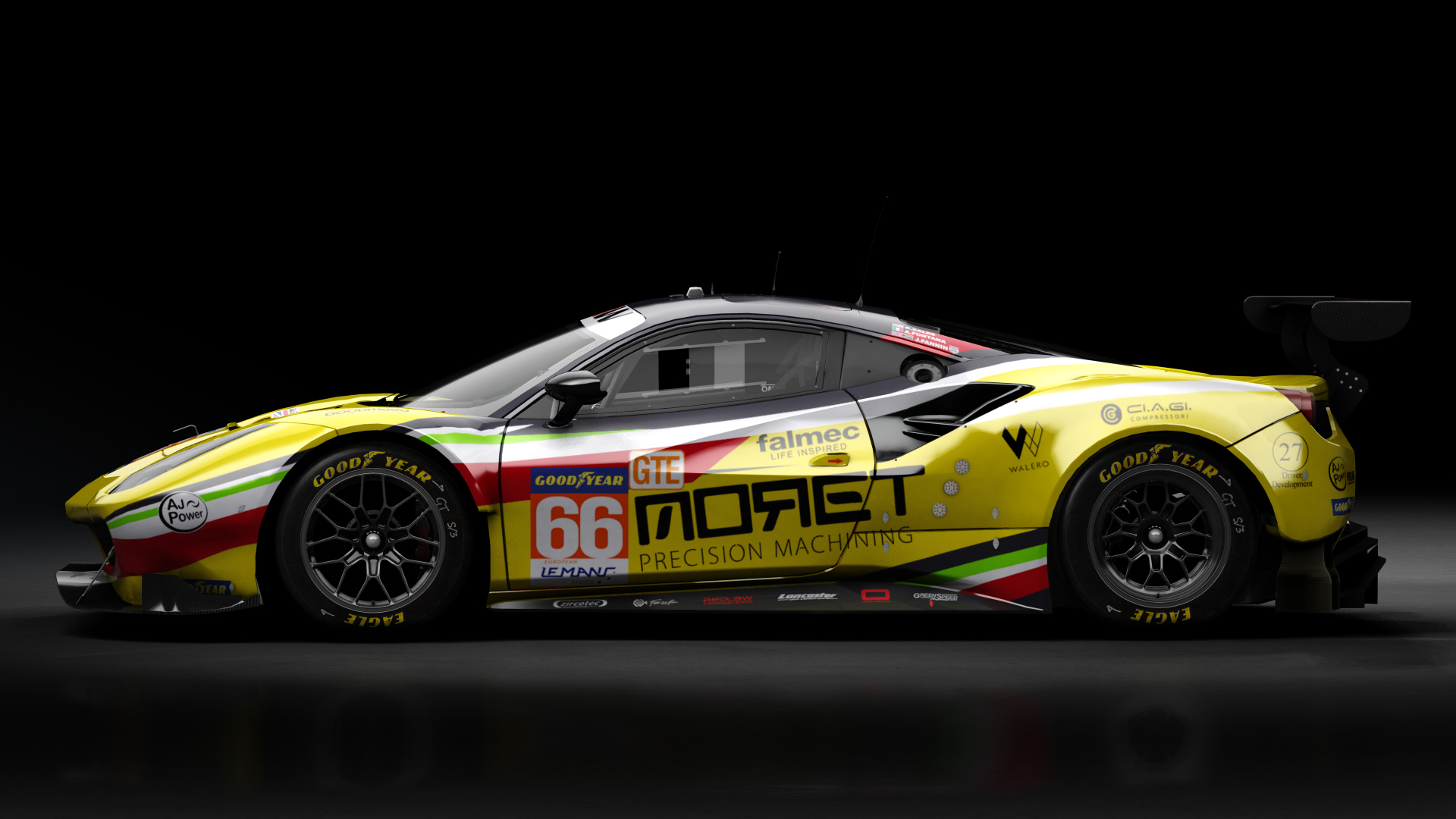 2018 Ferrari 488 GTE Evo [Michelotto], skin 2021 #66 JMW Motorsport ELMS