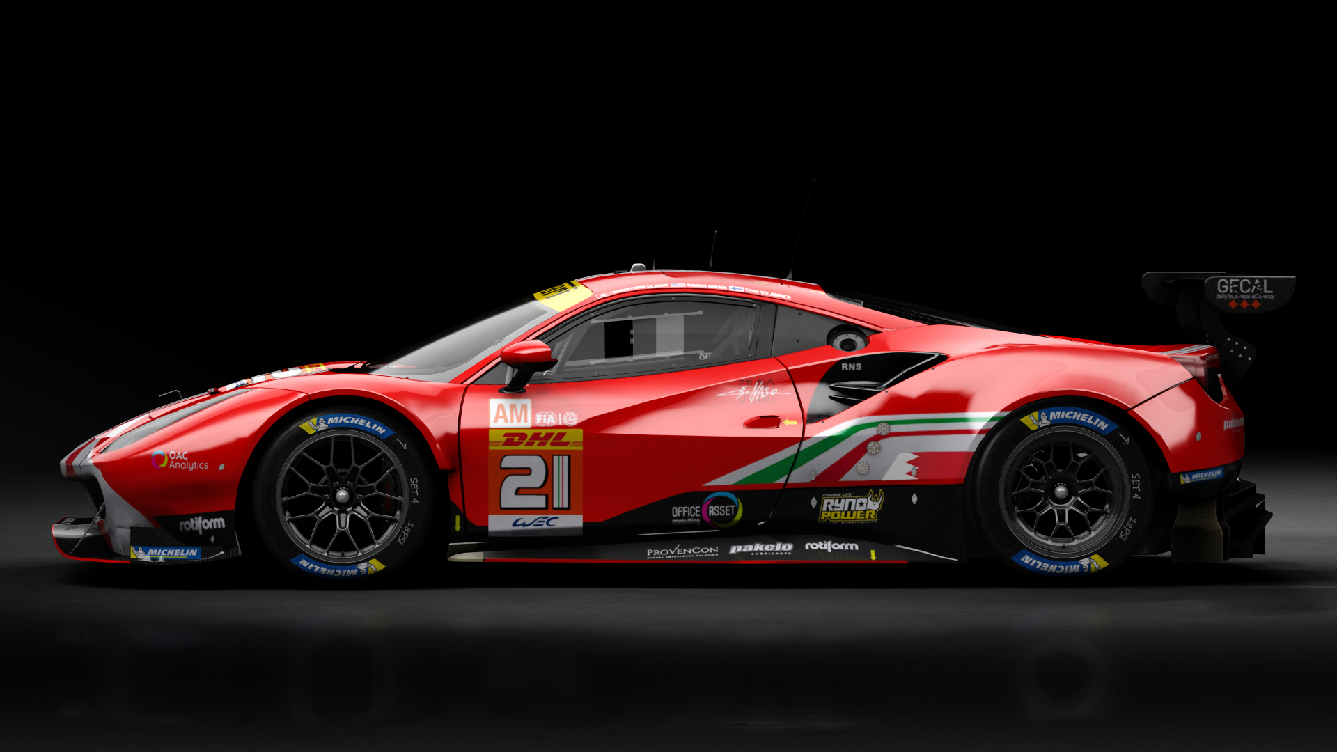 2018 Ferrari 488 GTE Evo [Michelotto], skin 2022 #21 AF Corse WEC Bahrein