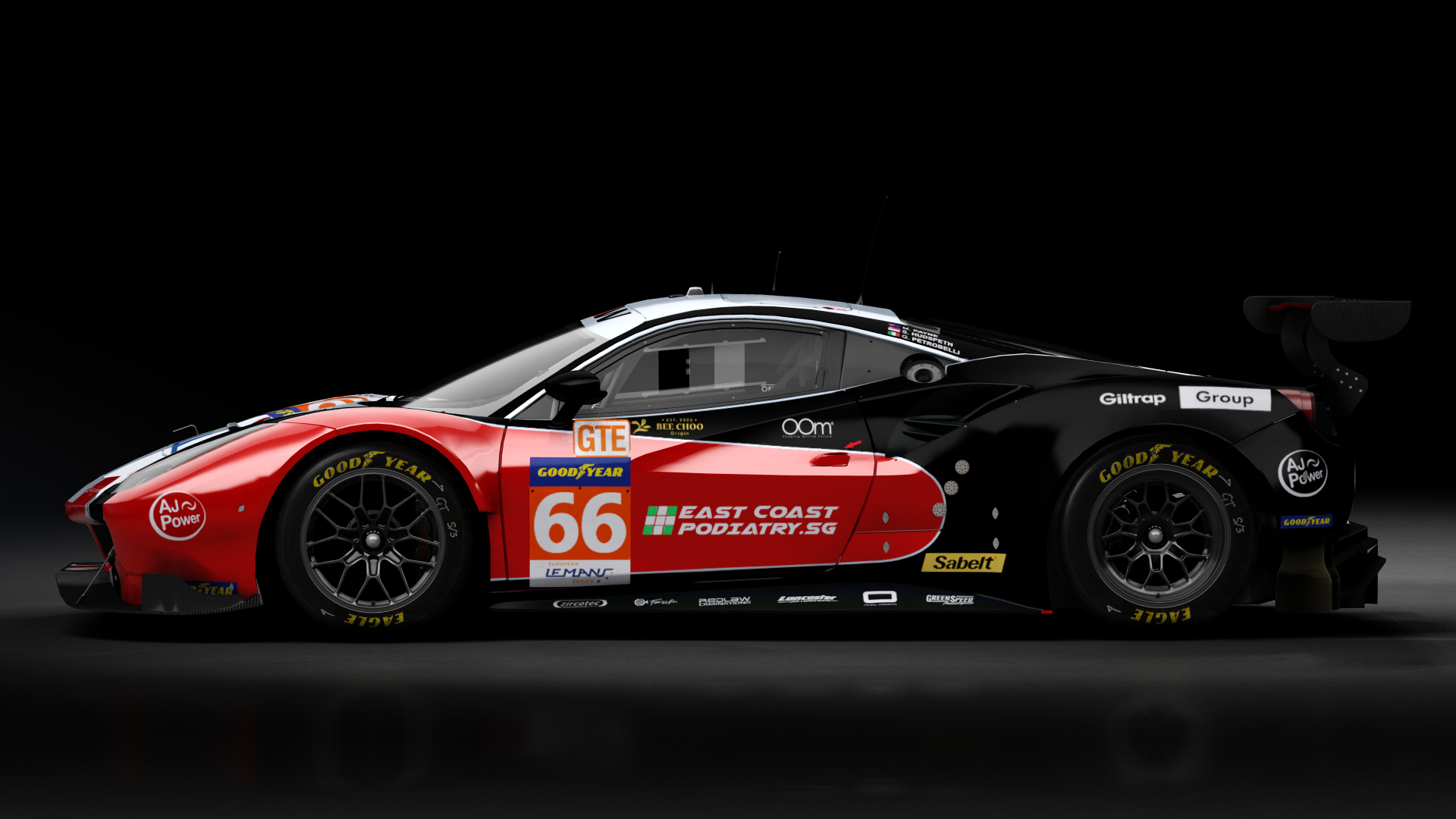 2018 Ferrari 488 GTE Evo [Michelotto], skin 2022 #66 JMW Motorsport ELMS