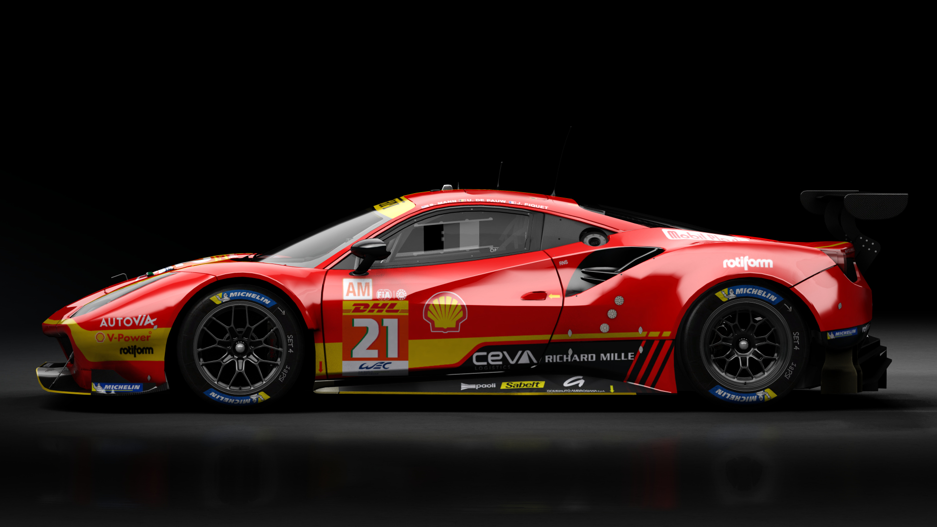 2018 Ferrari 488 GTE Evo [Michelotto], skin 2023 #21 AF Corse WEC Rd5 Monza