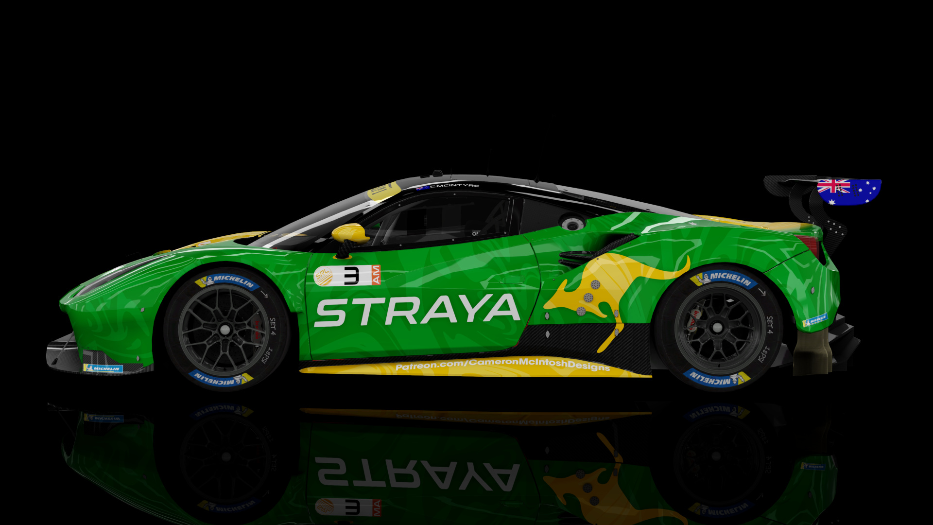 2018 Ferrari 488 GTE Evo [Michelotto], skin 2024 #3 Team Straya SRL