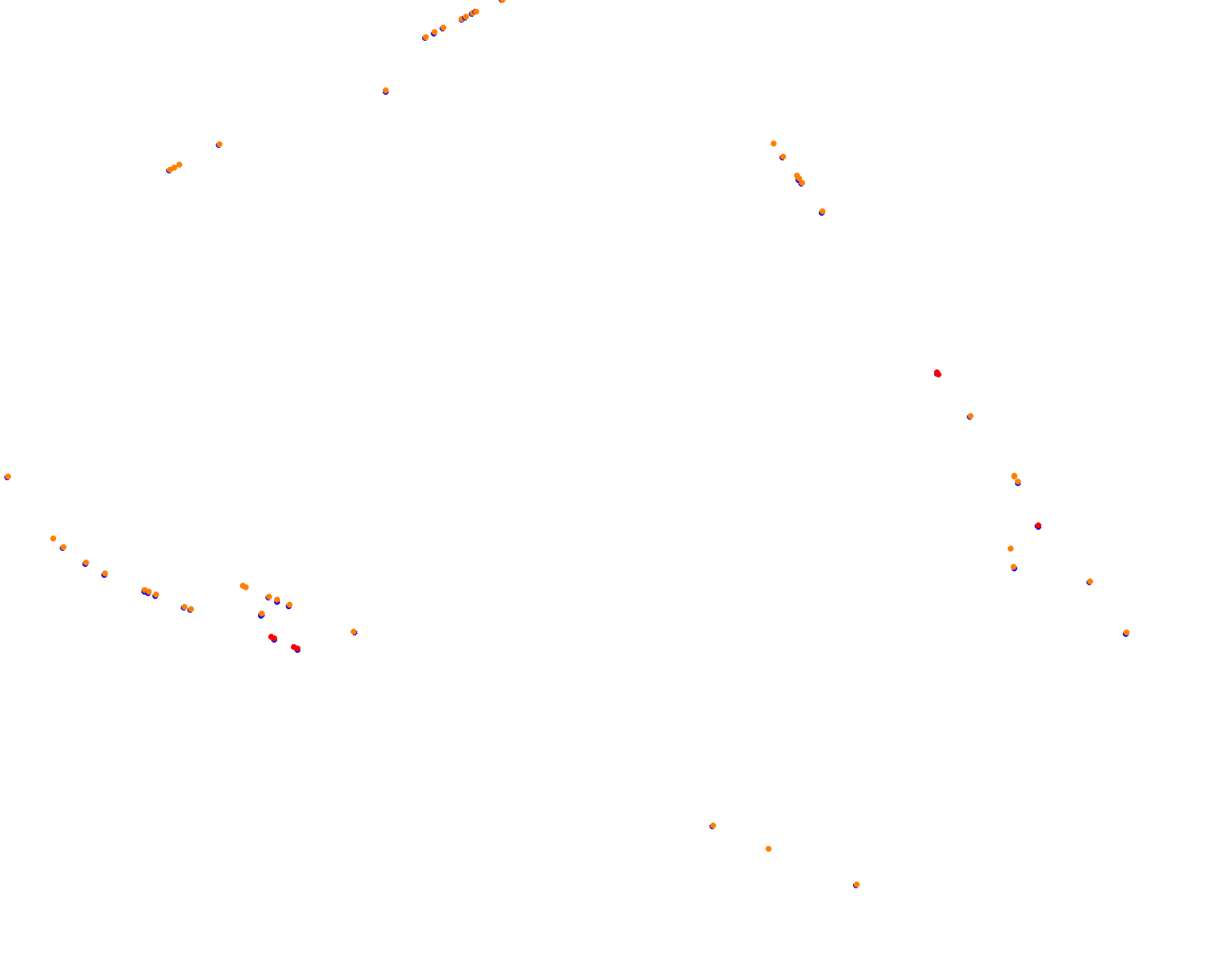 Pocono Raceway collisions