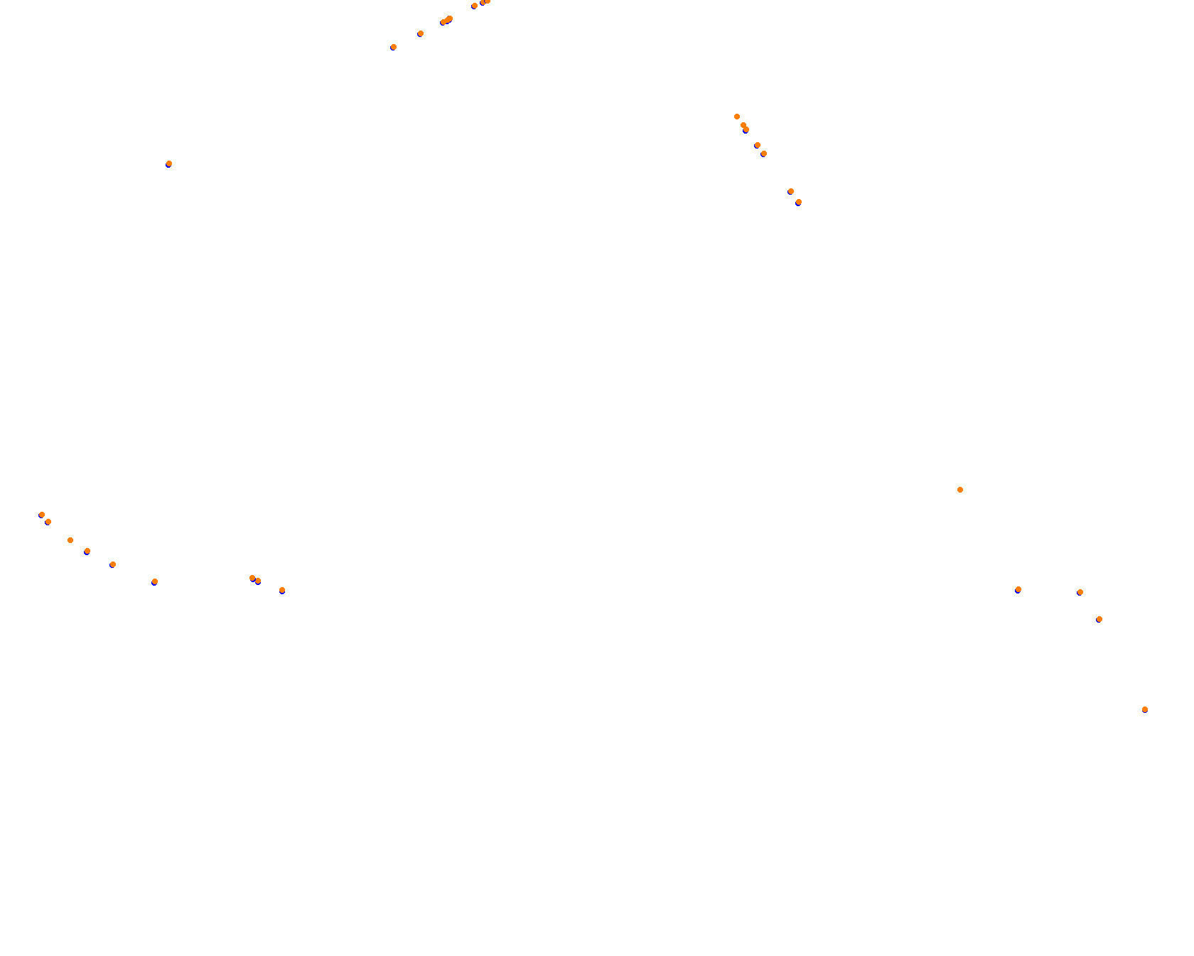 Pocono Raceway collisions