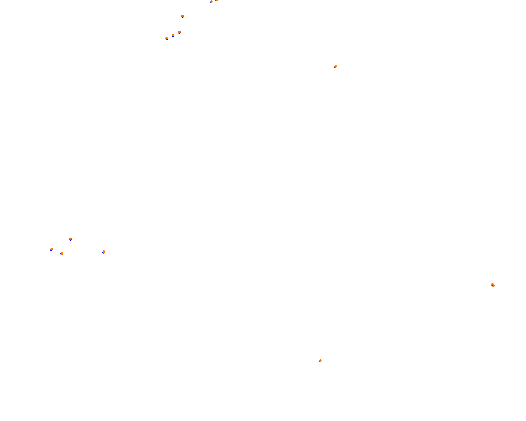 Pocono Raceway collisions