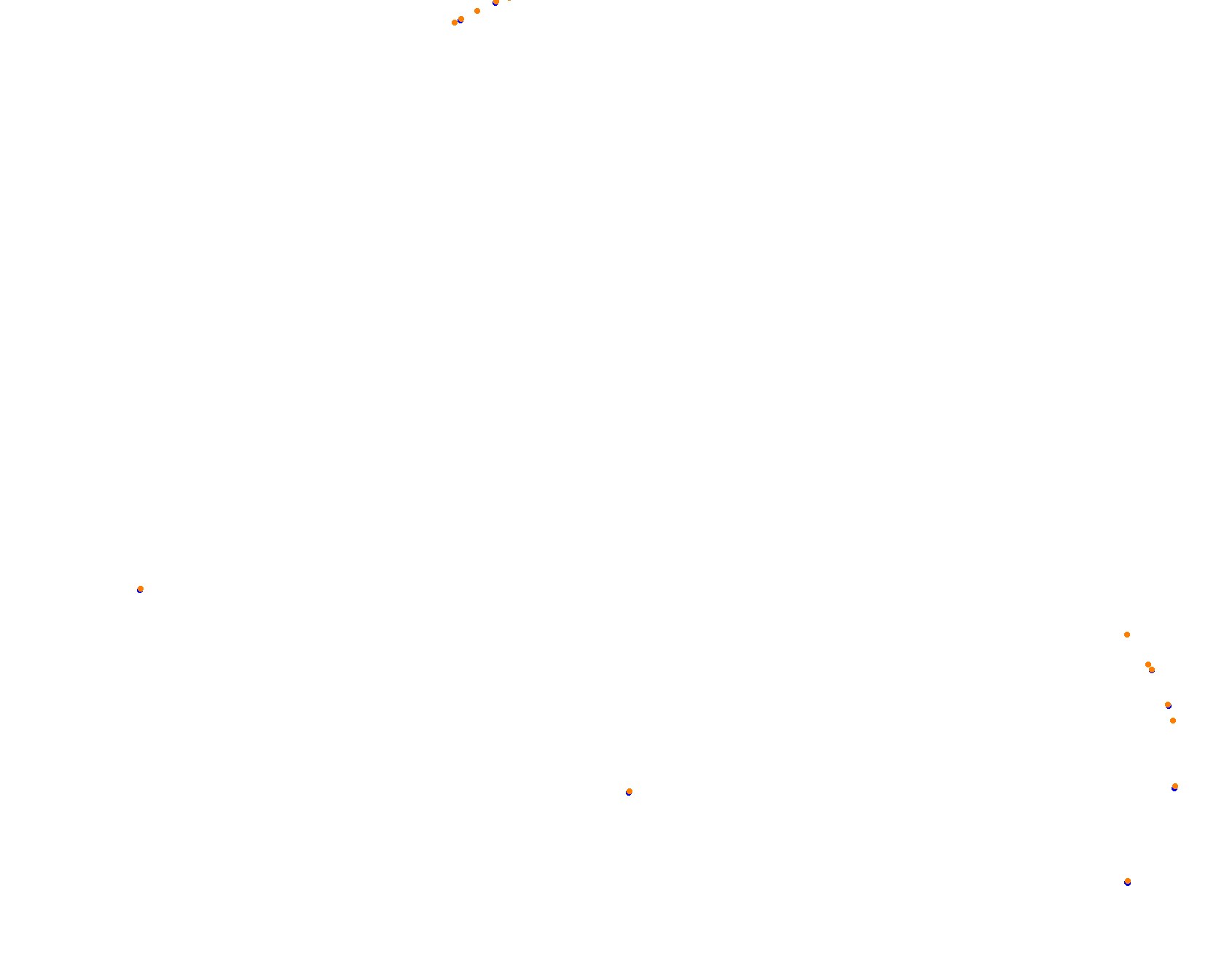 Pocono Raceway collisions