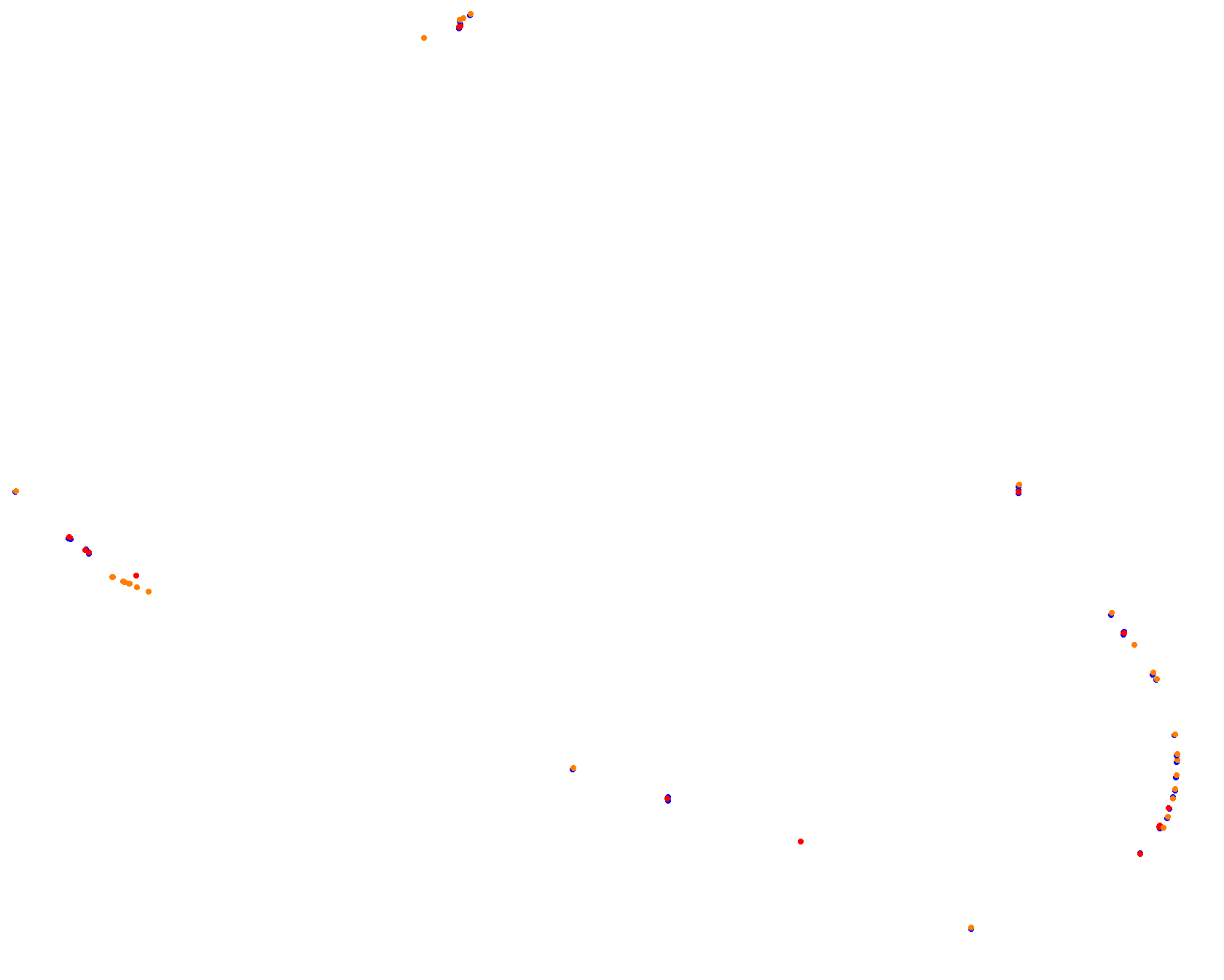 Pocono Raceway collisions